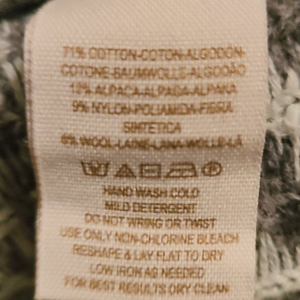 Free People Grey & White Leopard Print Cotton Wool Bl… - Gem